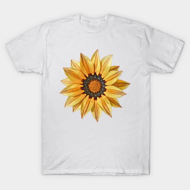 Yellow Gazania African Daisy Flower T-Shirt by PhotoArts